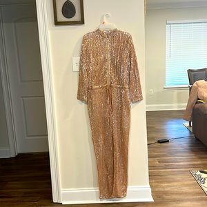 Rose gold sequin Jumpsuit